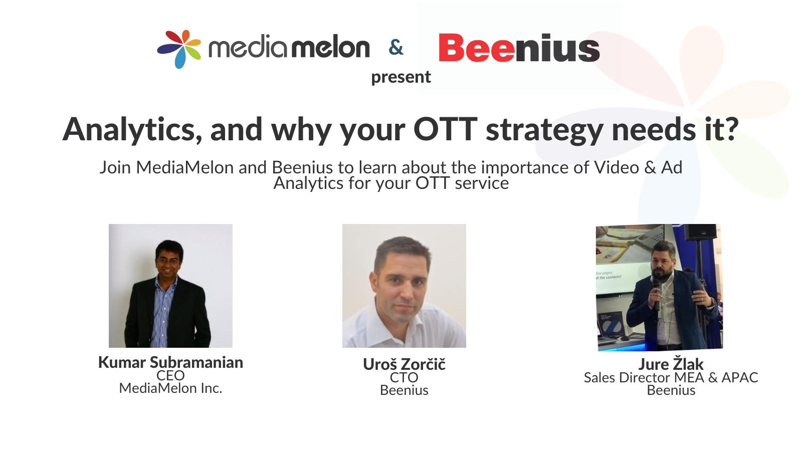 Beenius Mediamelon webinar